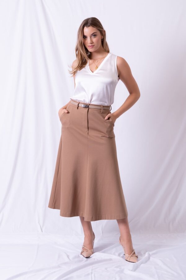 Falda Rimini - Camel