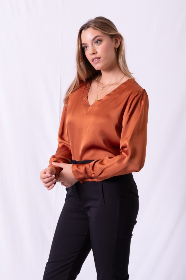 Blusa Salerno Cuello V - Antique - Imagen 2