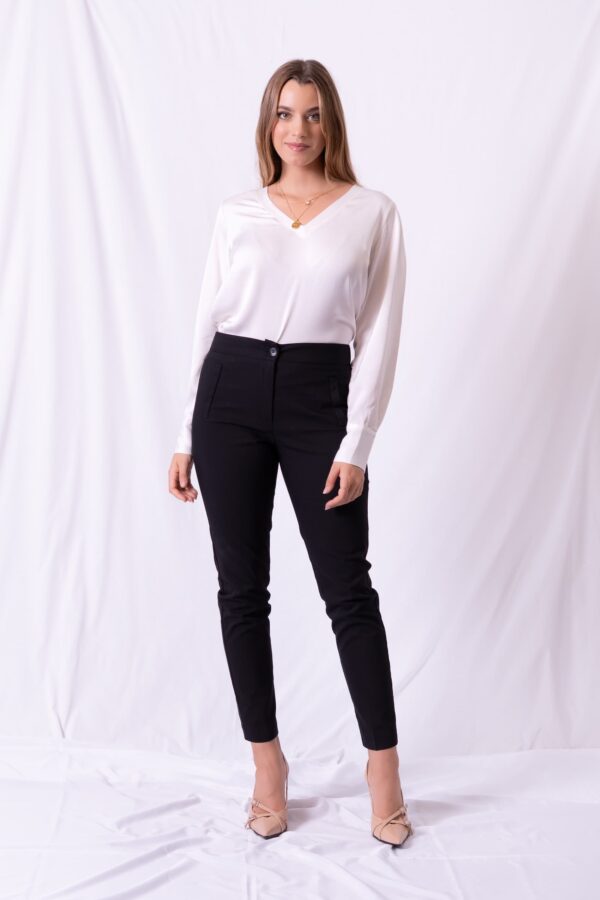 Blusa Salerno Cuello V - Hermes