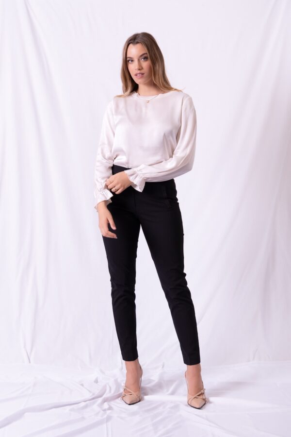 Blusa Salerno con Gasa - Burro