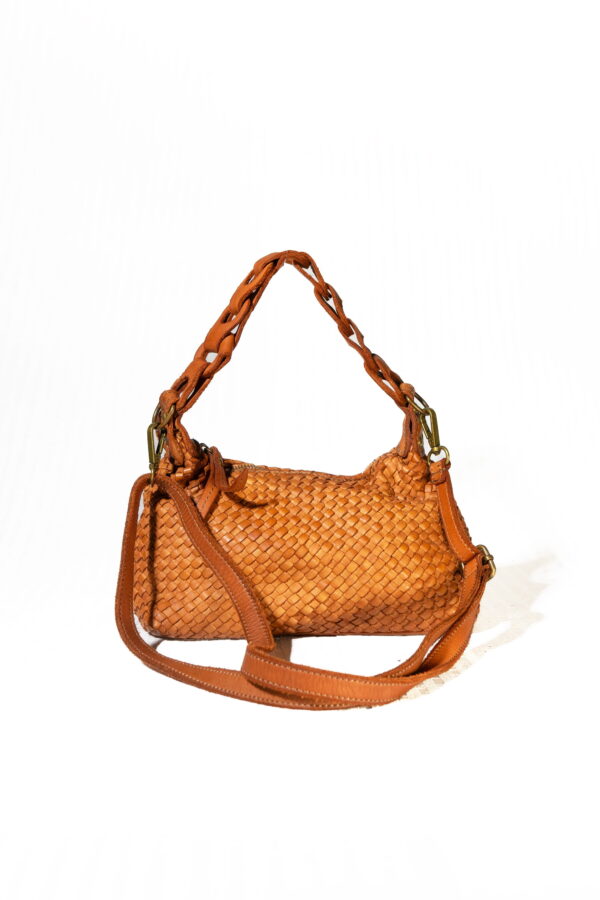 cartera trieste mini - camel  - m