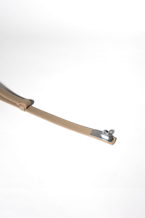 Correa treviso  hebilla plateada - beige - m - Imagen 2